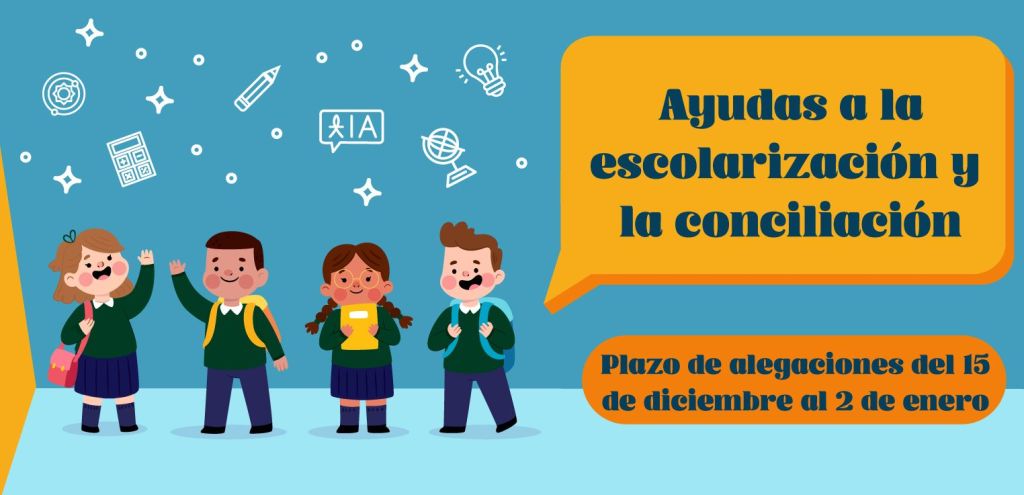 Publicado el listado provisional de ayudas de&nbsp;escolarización